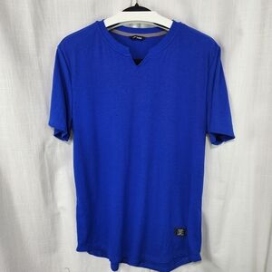 Vibrant Blue Short Sleeve Tee for Men